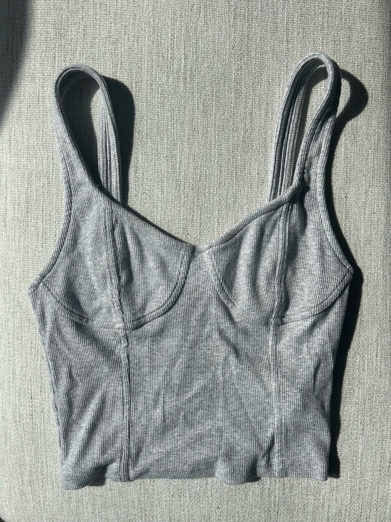 aerie Other - Aerie Grey Ribbed Crop Top